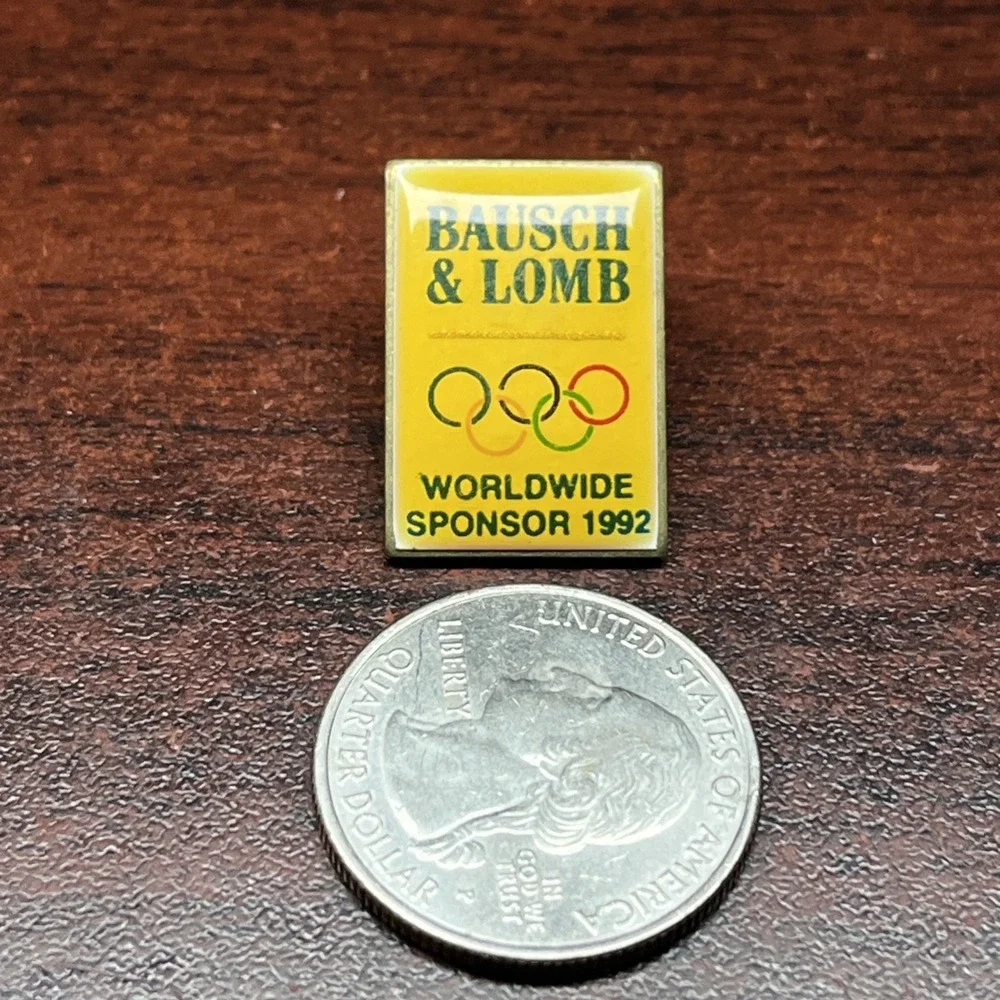 1992 Barcelona‎ Olympics Bausch & Lomb Worldwide Sponsor Lapel Hat Pin